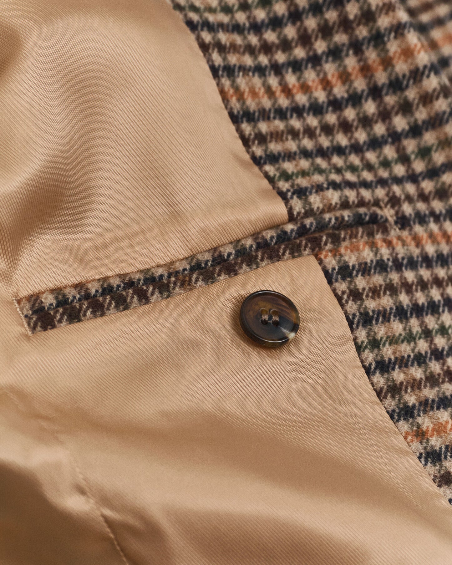 Blazer en laine pied-de-poule coupe classique