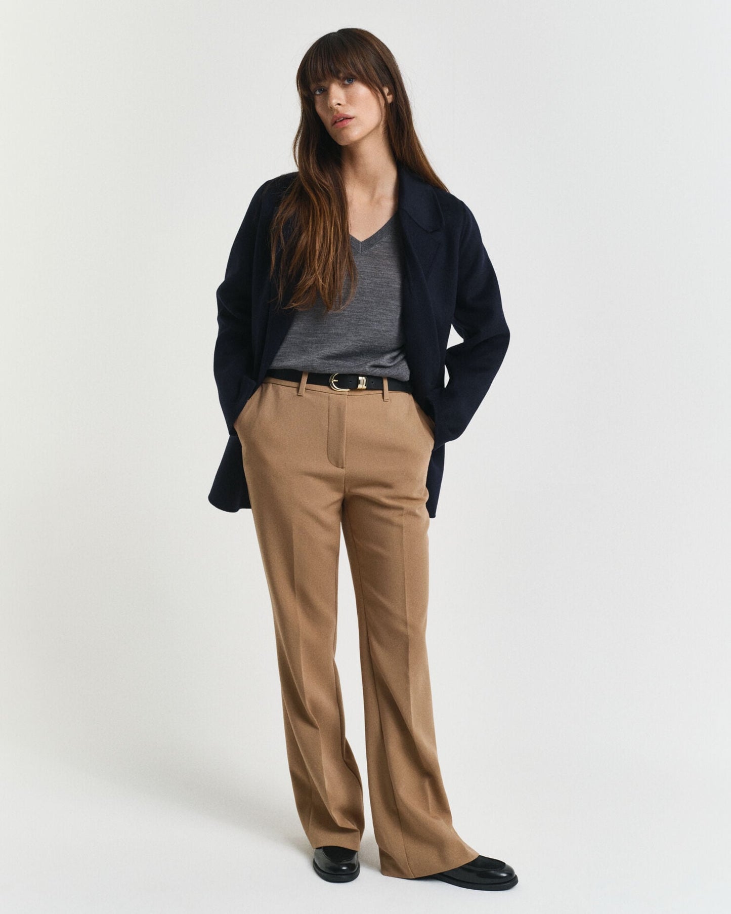 Schmal geschnittene Schlaghose