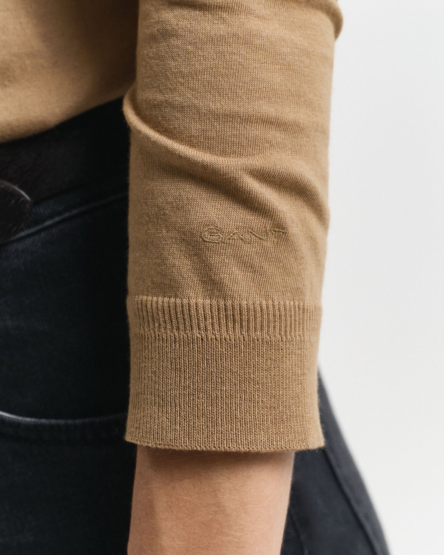 Polo à manches longues boutonné sans coutures