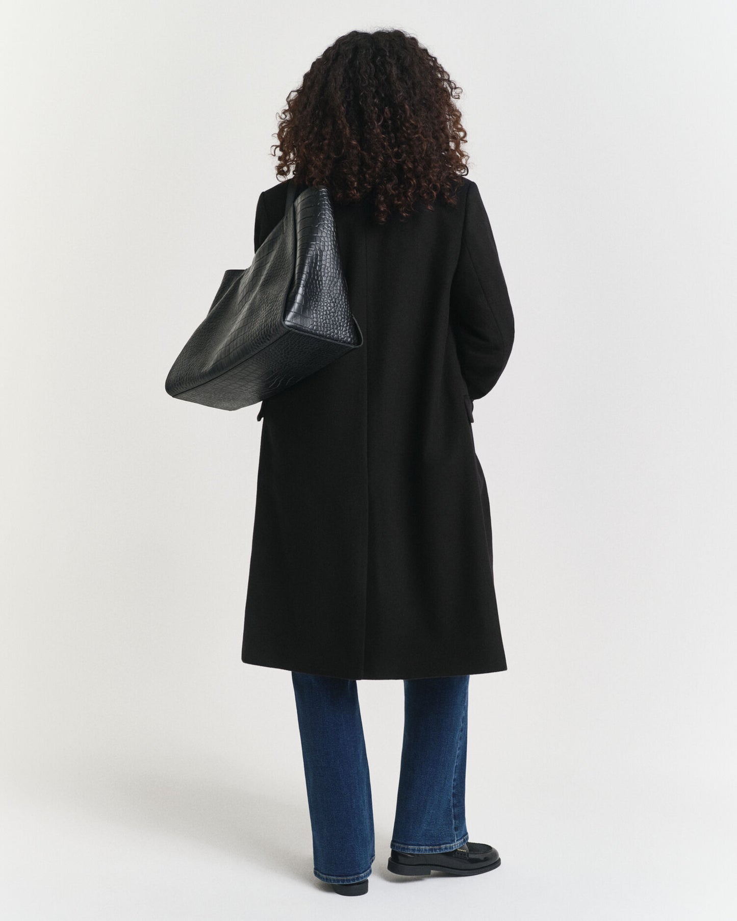 Manteau classique en mélange de laine
