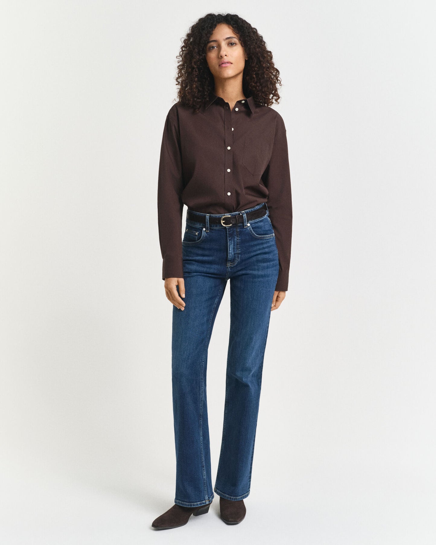 Chemise Popeline Classique Coupe Décontractée