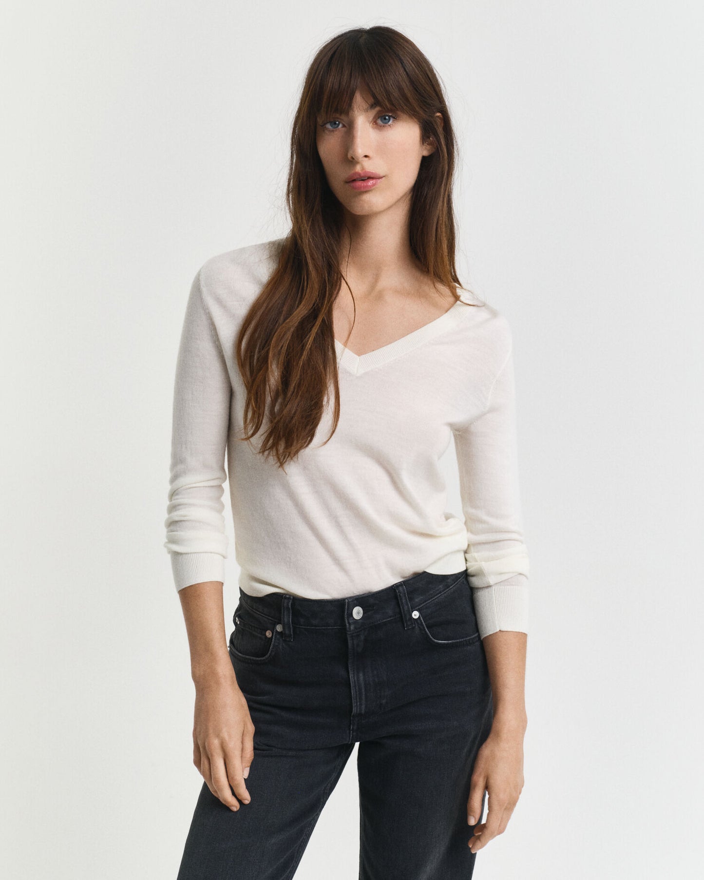 Pull en Laine Mérinos Extra Fine Col V