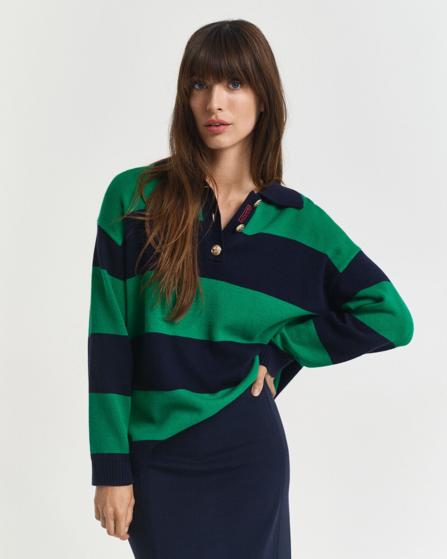 Rugger en tricot rayé