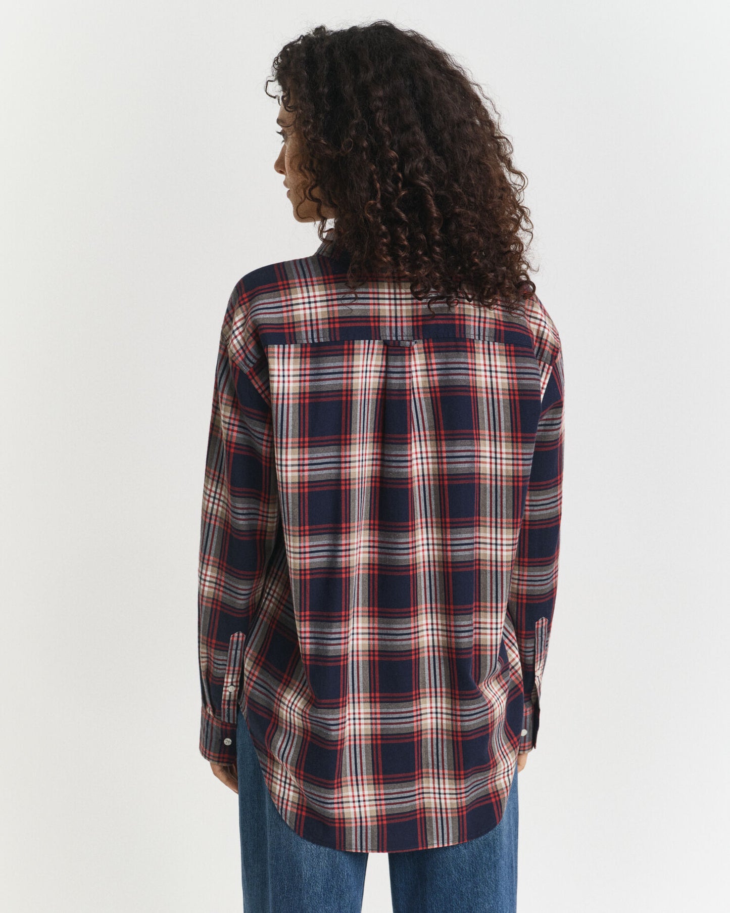 Chemise à carreaux en flanelle coupe décontractée