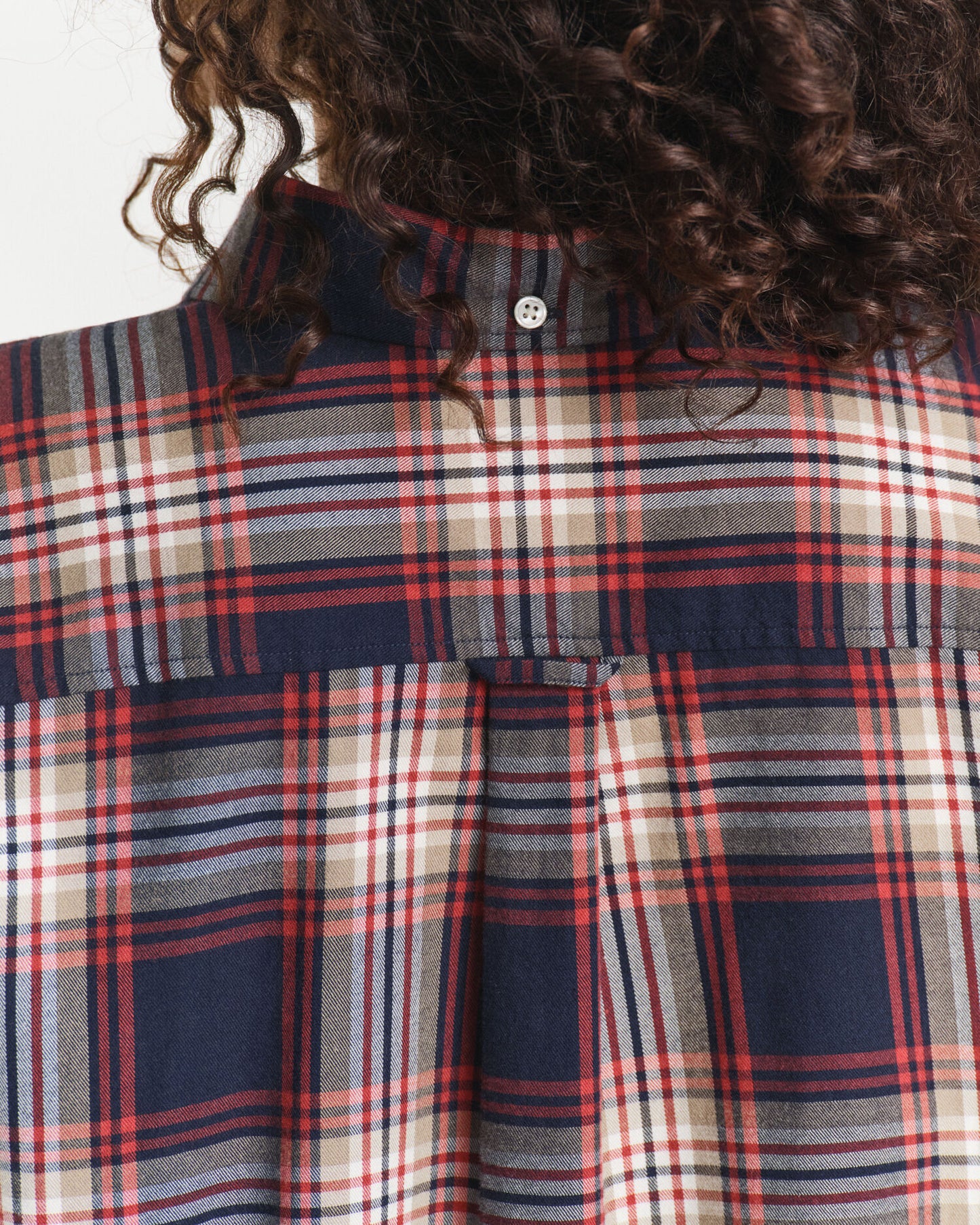 Chemise à carreaux en flanelle coupe décontractée