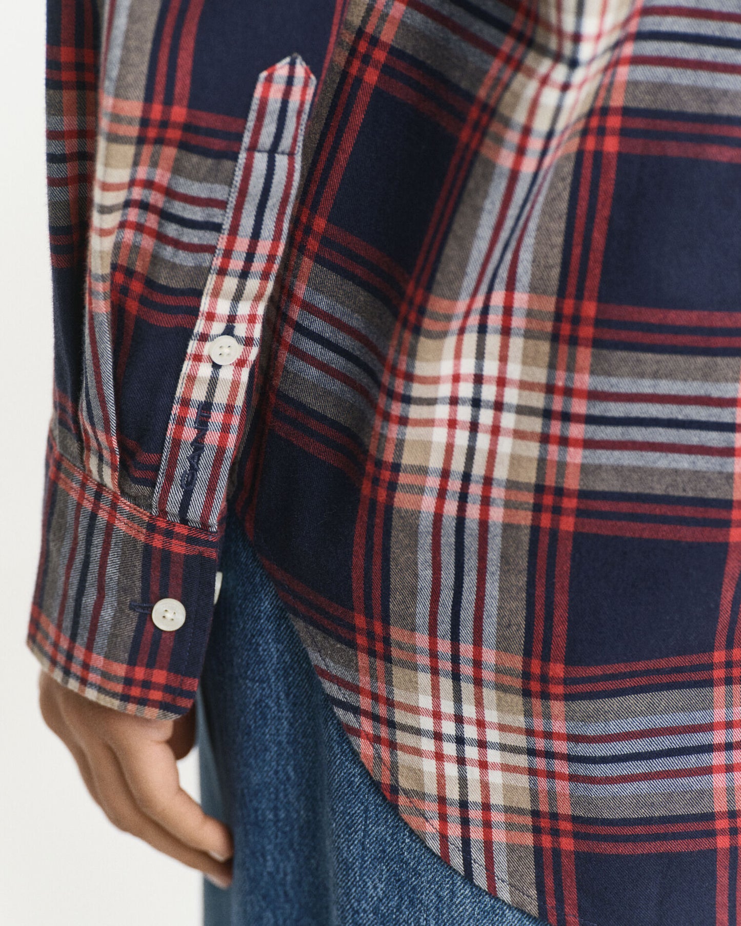 Chemise à carreaux en flanelle coupe décontractée