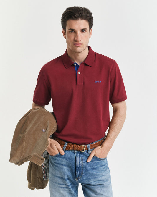 Pikee-Poloshirt mit Kontrastdetails