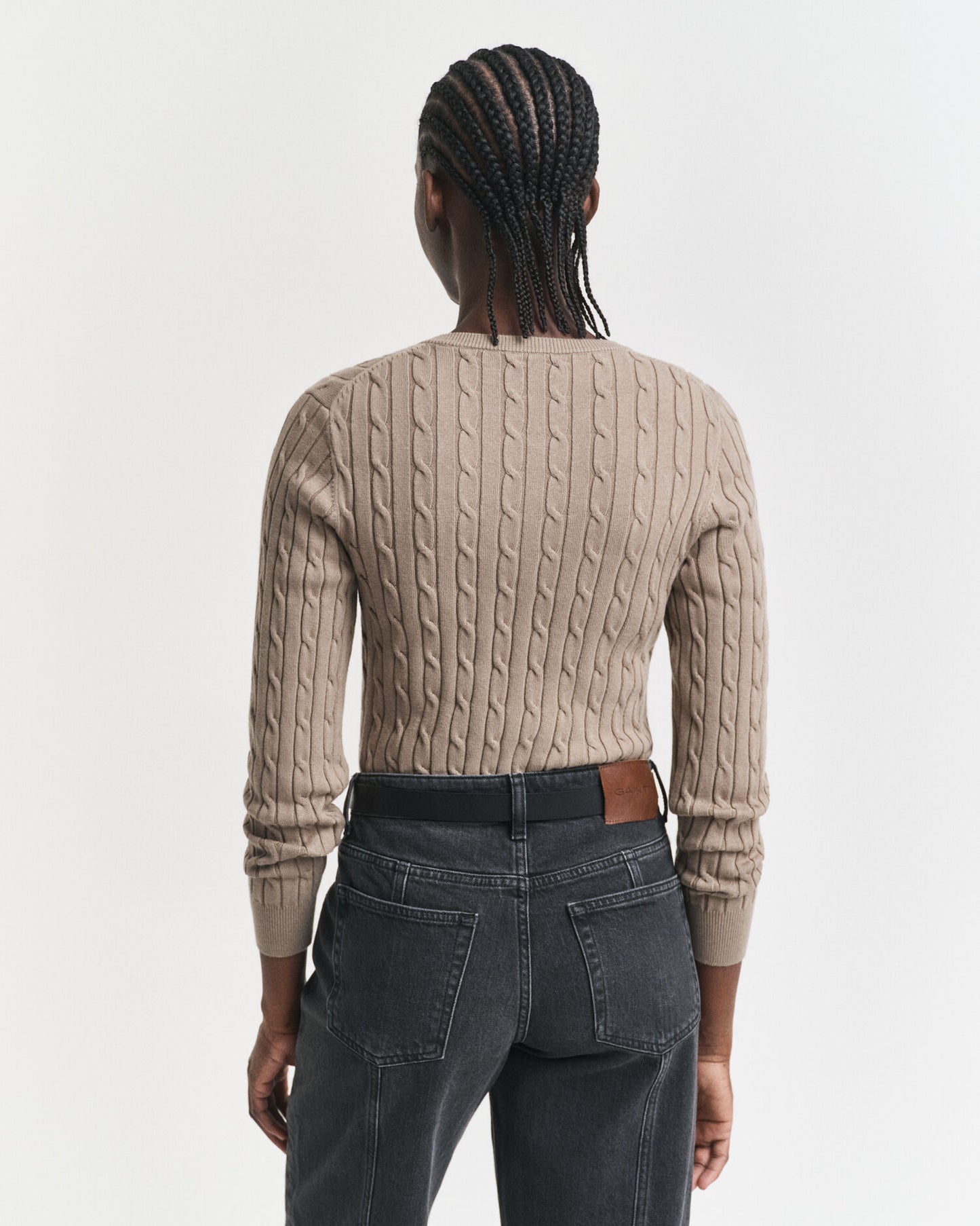 Cardigan torsadé en coton extensible