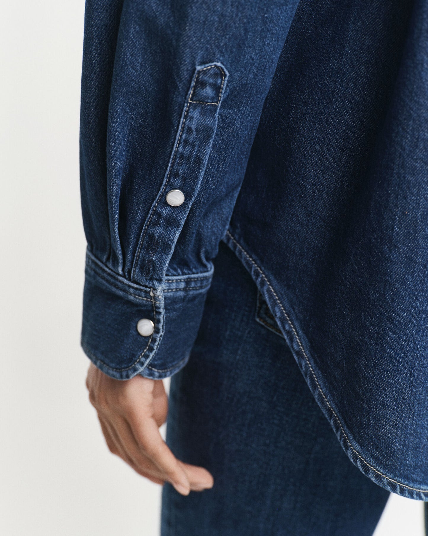 Chemise en jean décontractée à poches