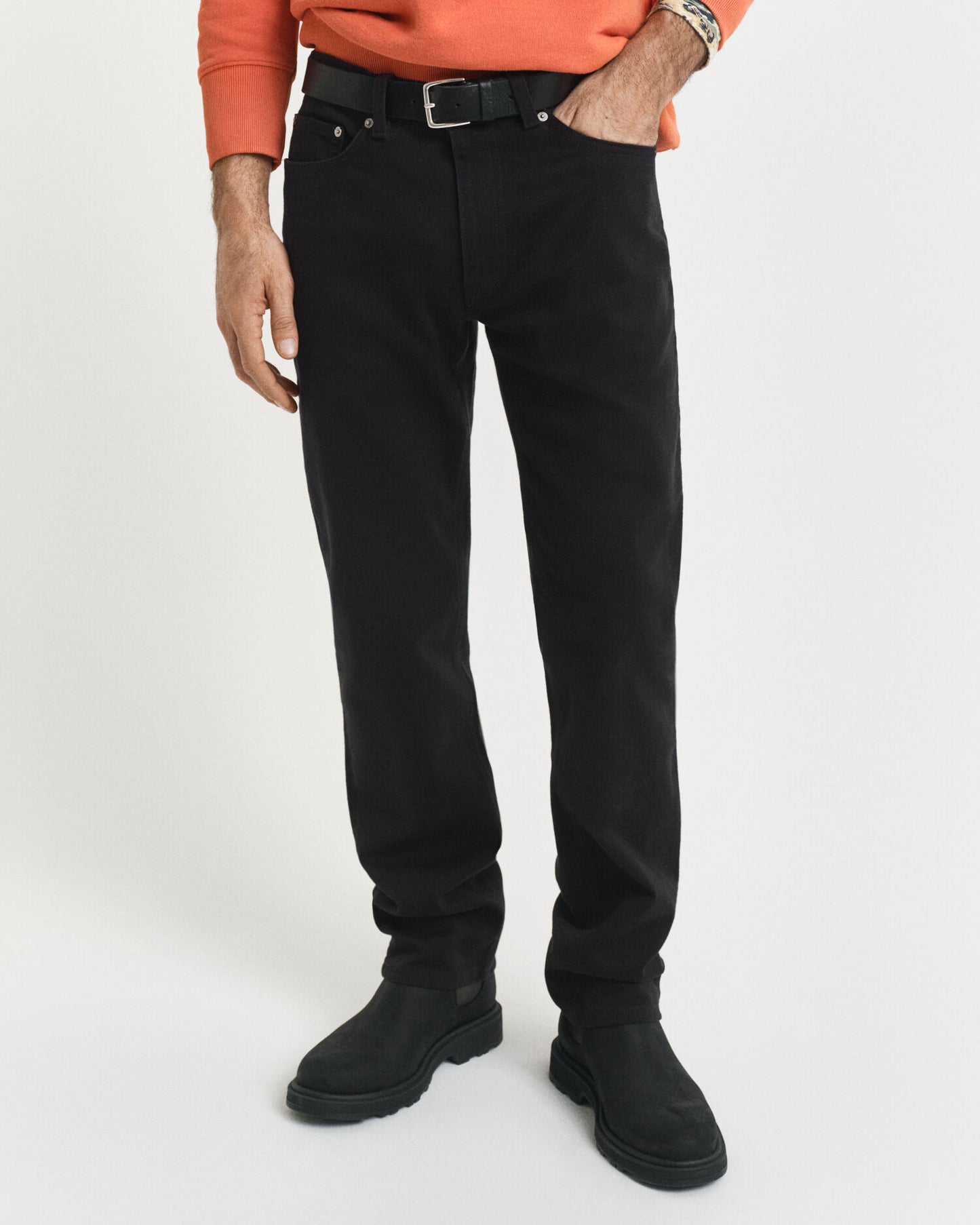 Regular Fit Jeans aus weichem Twill