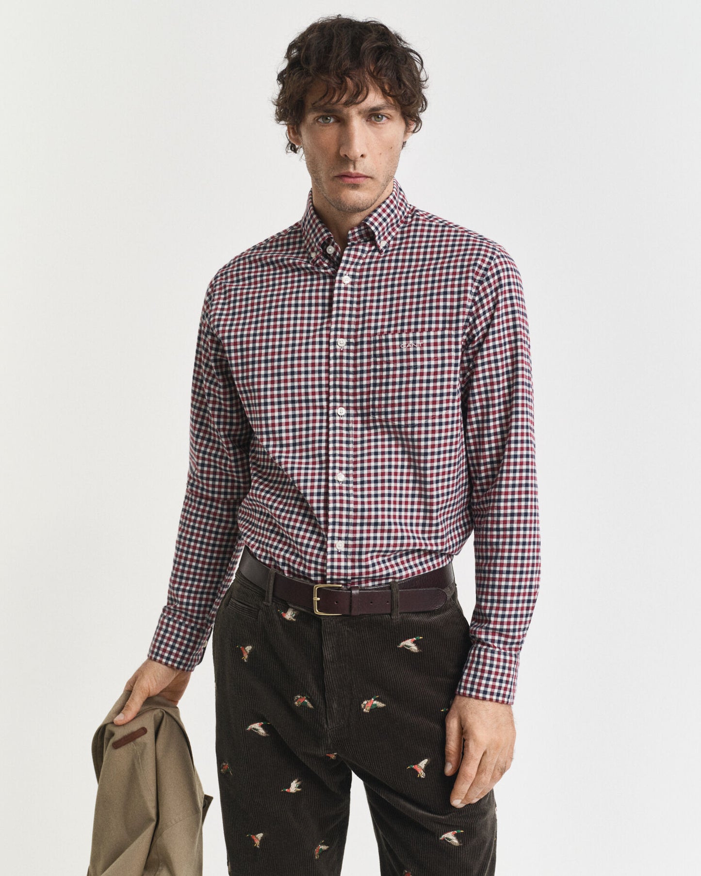 Regular Fit Gingham-Twillhemd