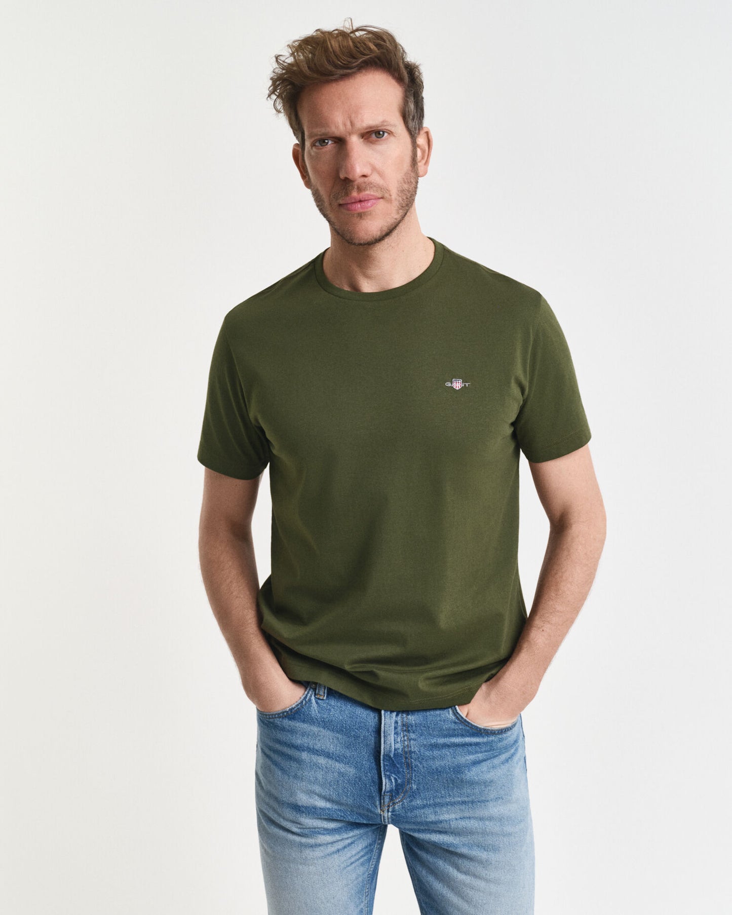 T-shirt droit avec écusson