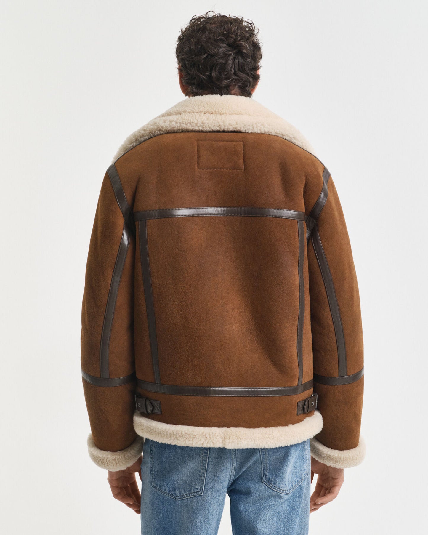 Blouson en peau lainée