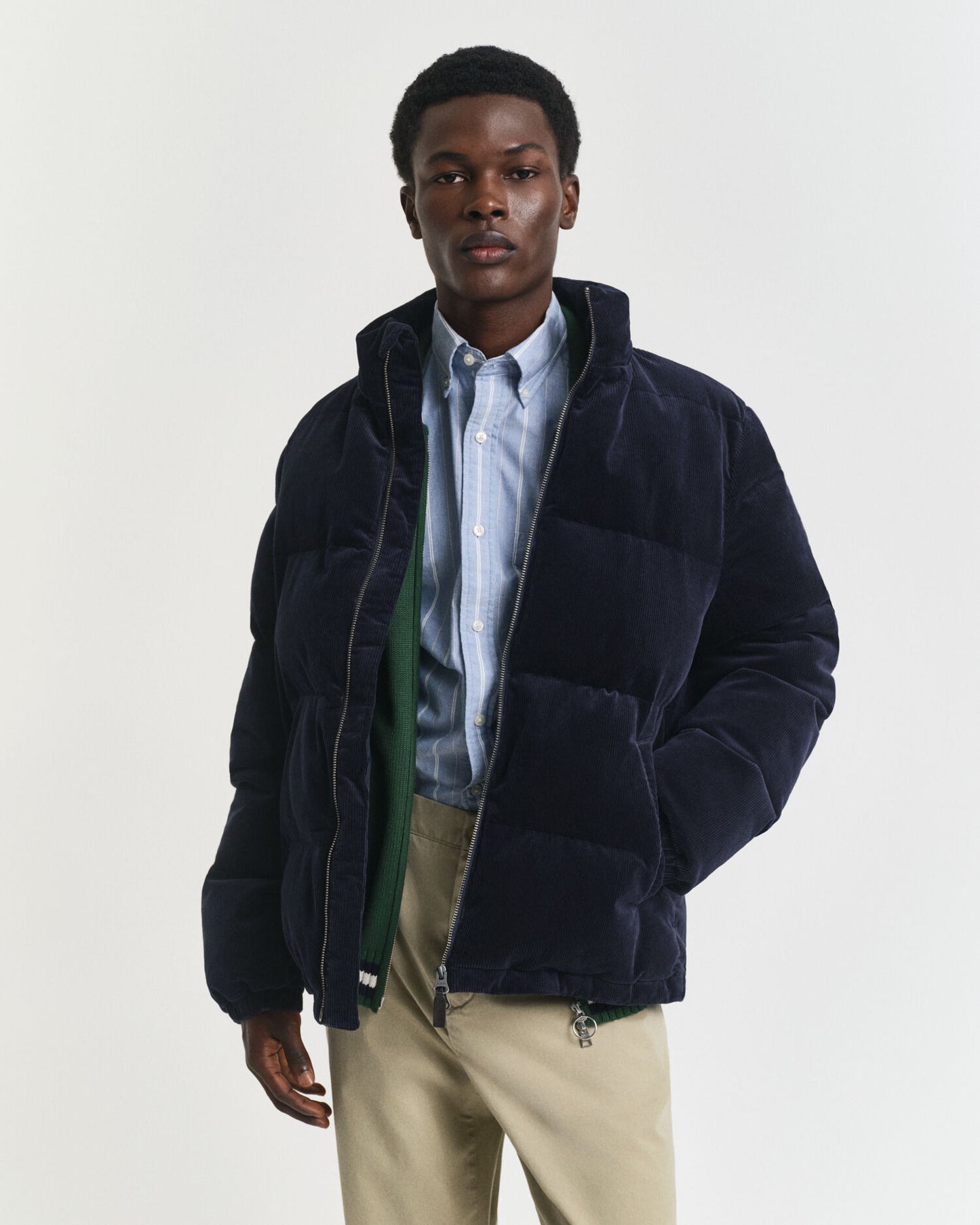 Cord-Pufferjacke