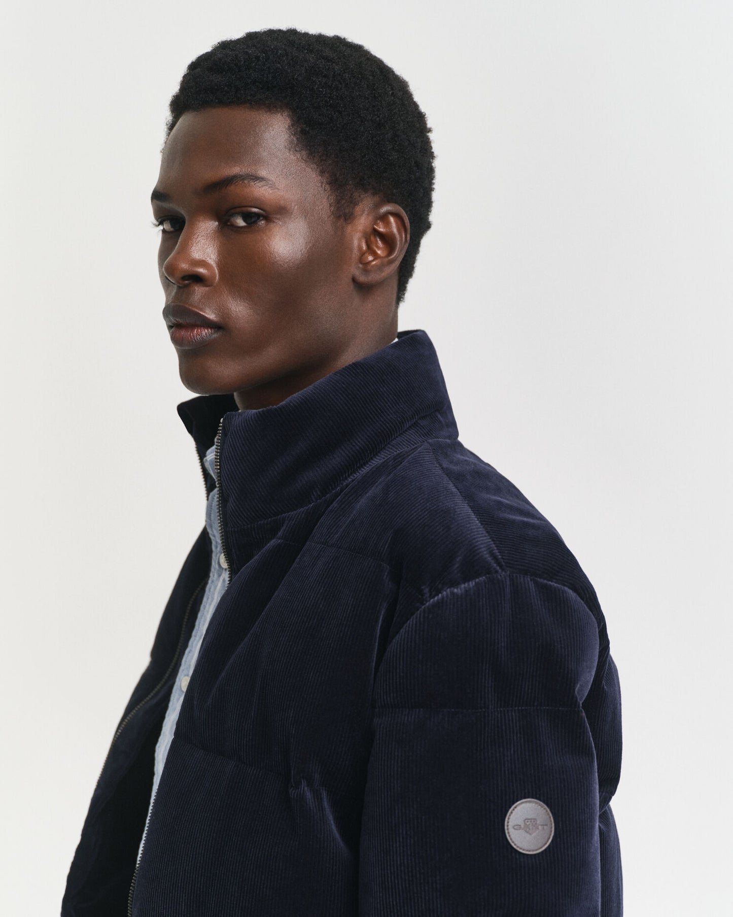 Cord-Pufferjacke