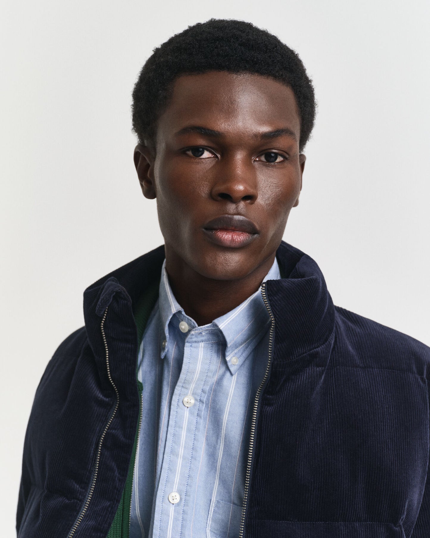 Cord-Pufferjacke