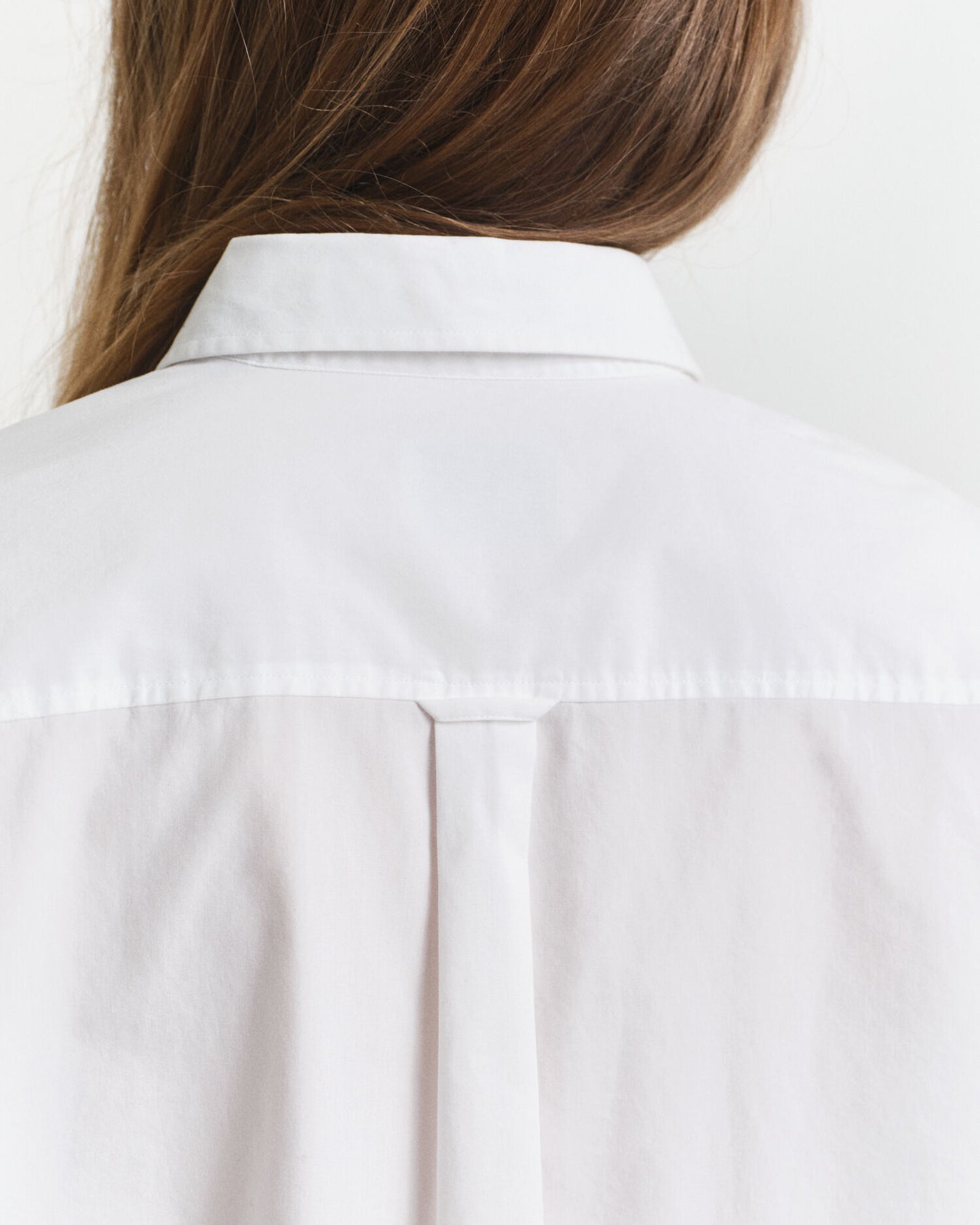 Chemise classique en popeline à coupe décontractée