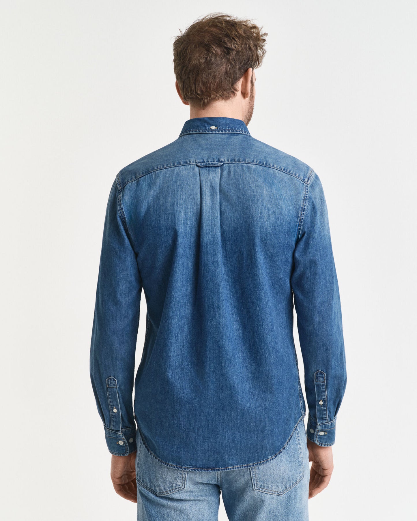Chemise en jean coupe droite