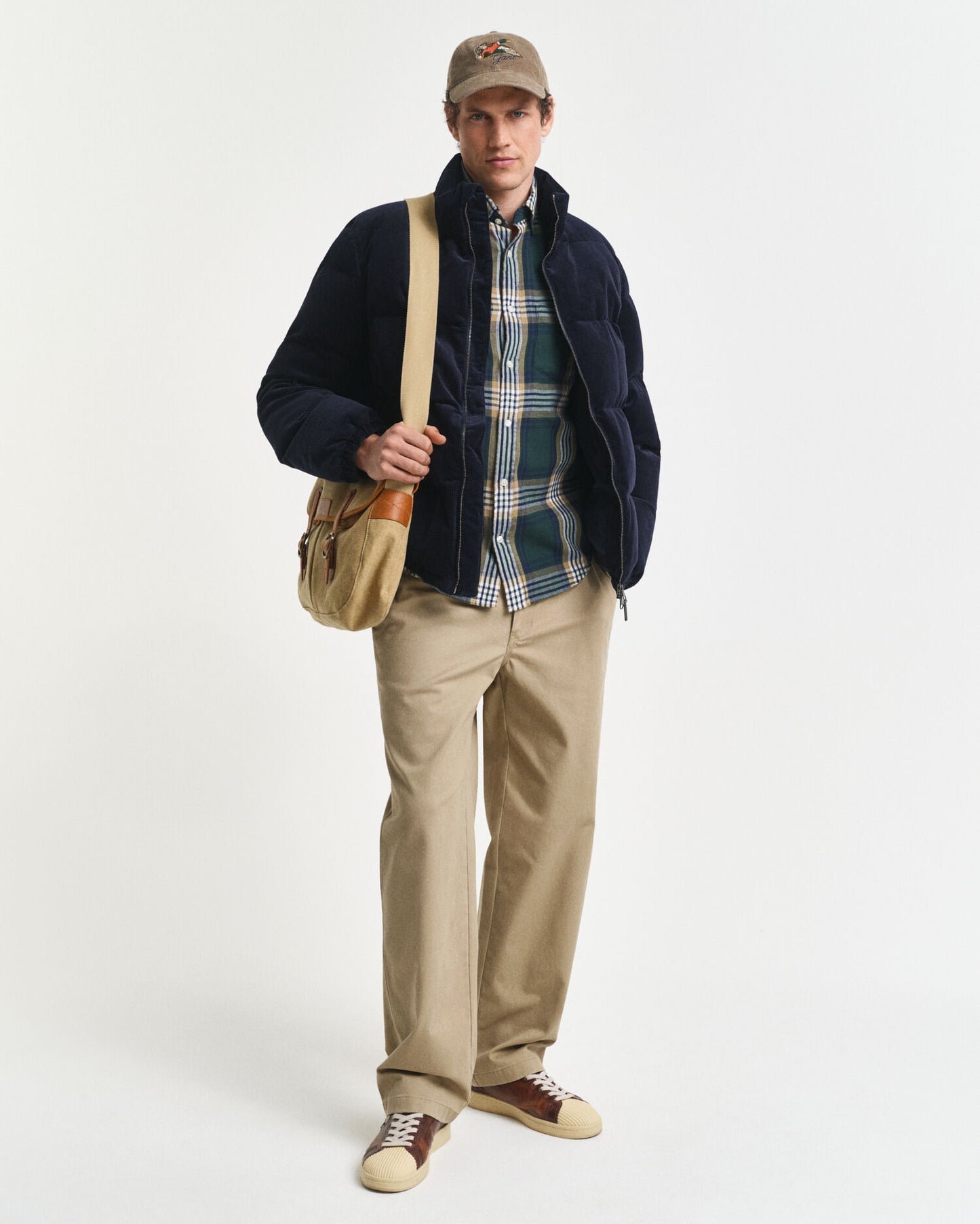 Chemise en flanelle à carreaux coupe droite