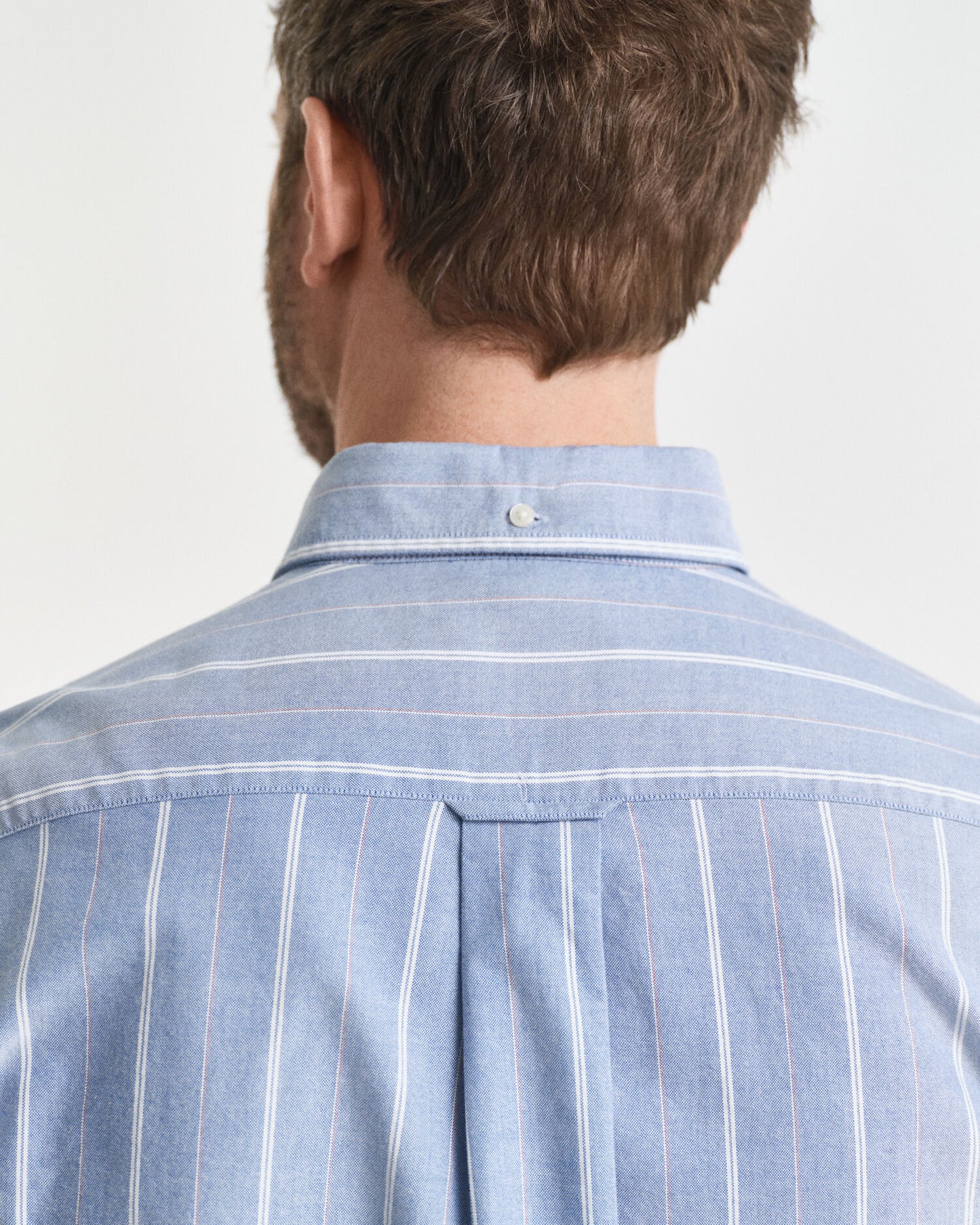 Chemise Oxford classique rayée coupe droite