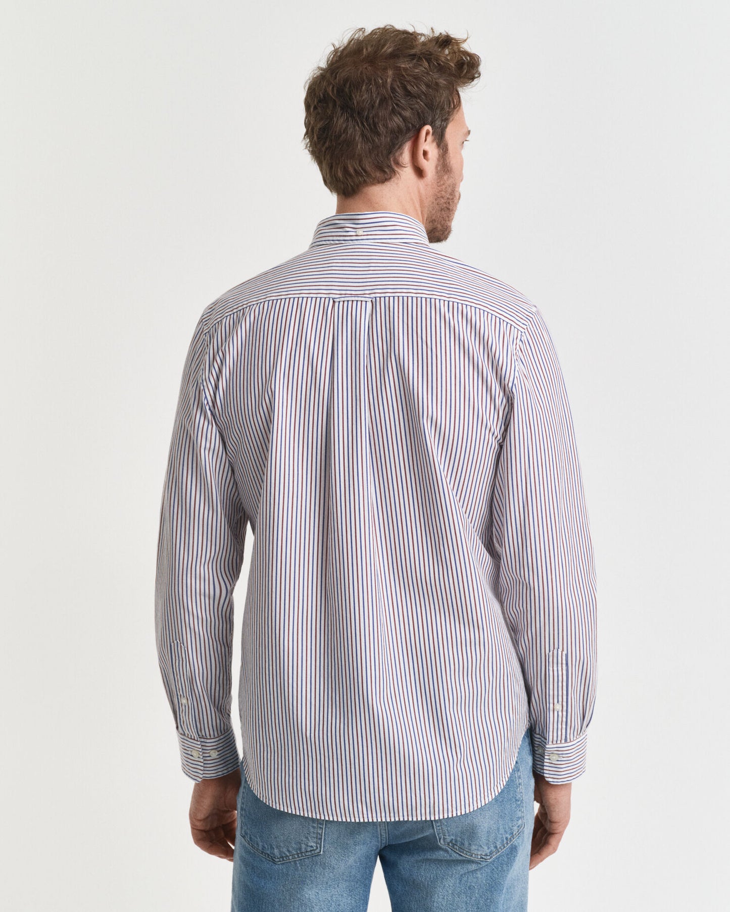 Chemise Popeline Classique Rayée Coupe Droite
