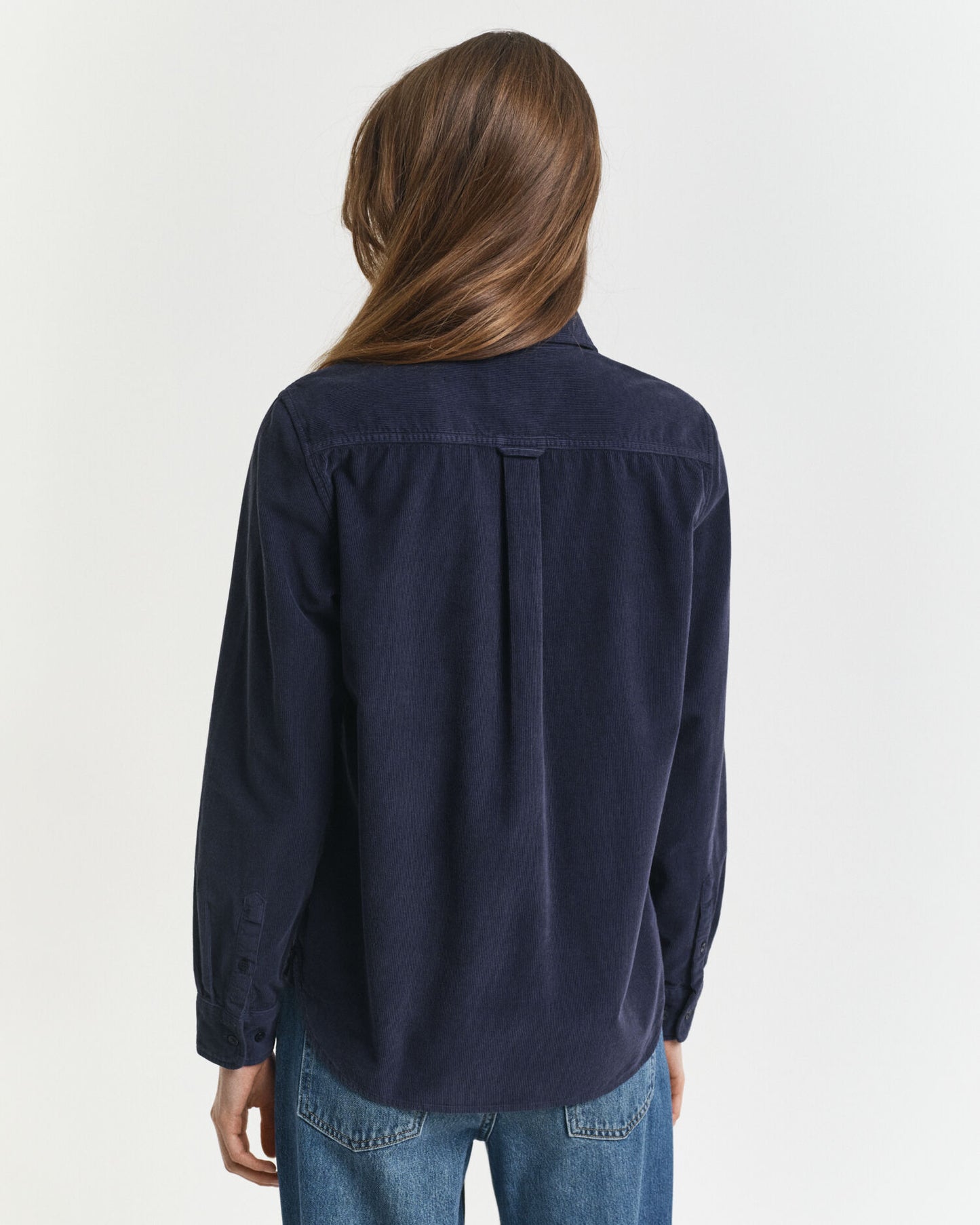 Chemise en velours côtelé coupe classique