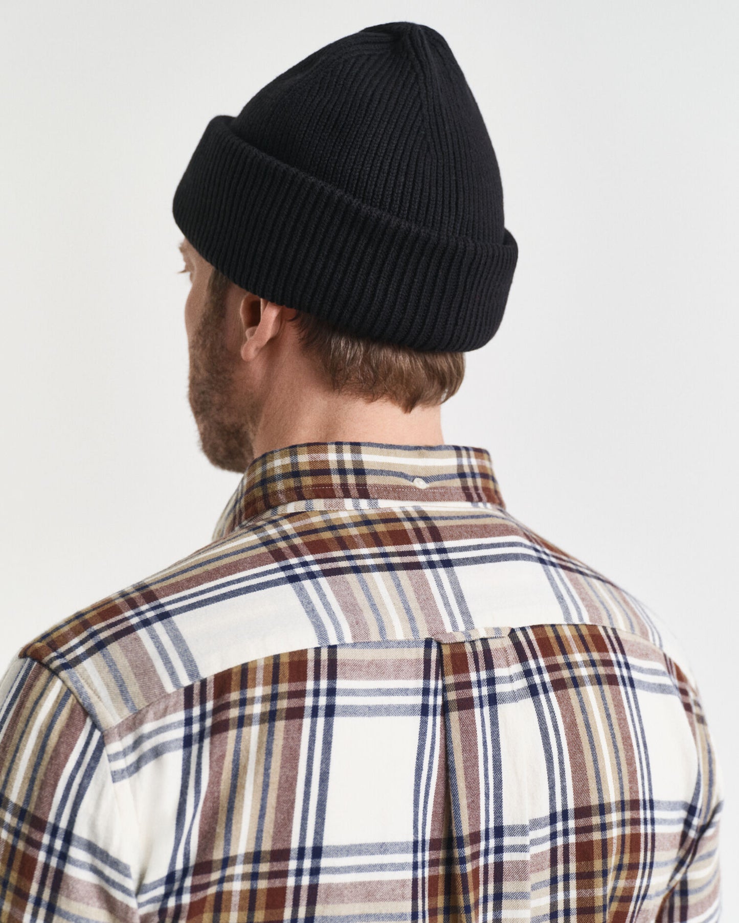 Chemise à carreaux en flanelle effet vieilli coupe droite