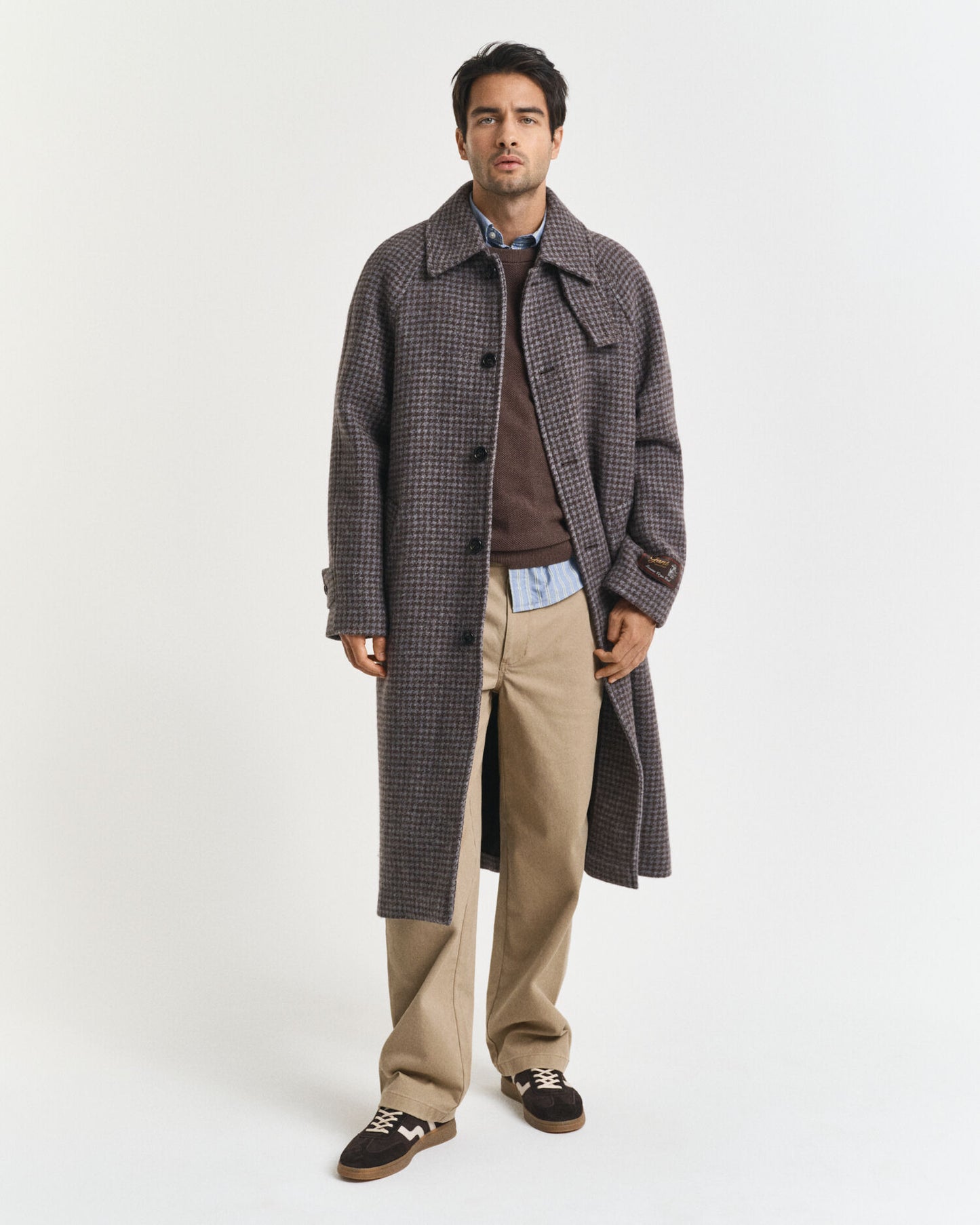 Baumwoll-Piqué-Pullover mit Rundhalsausschnitt