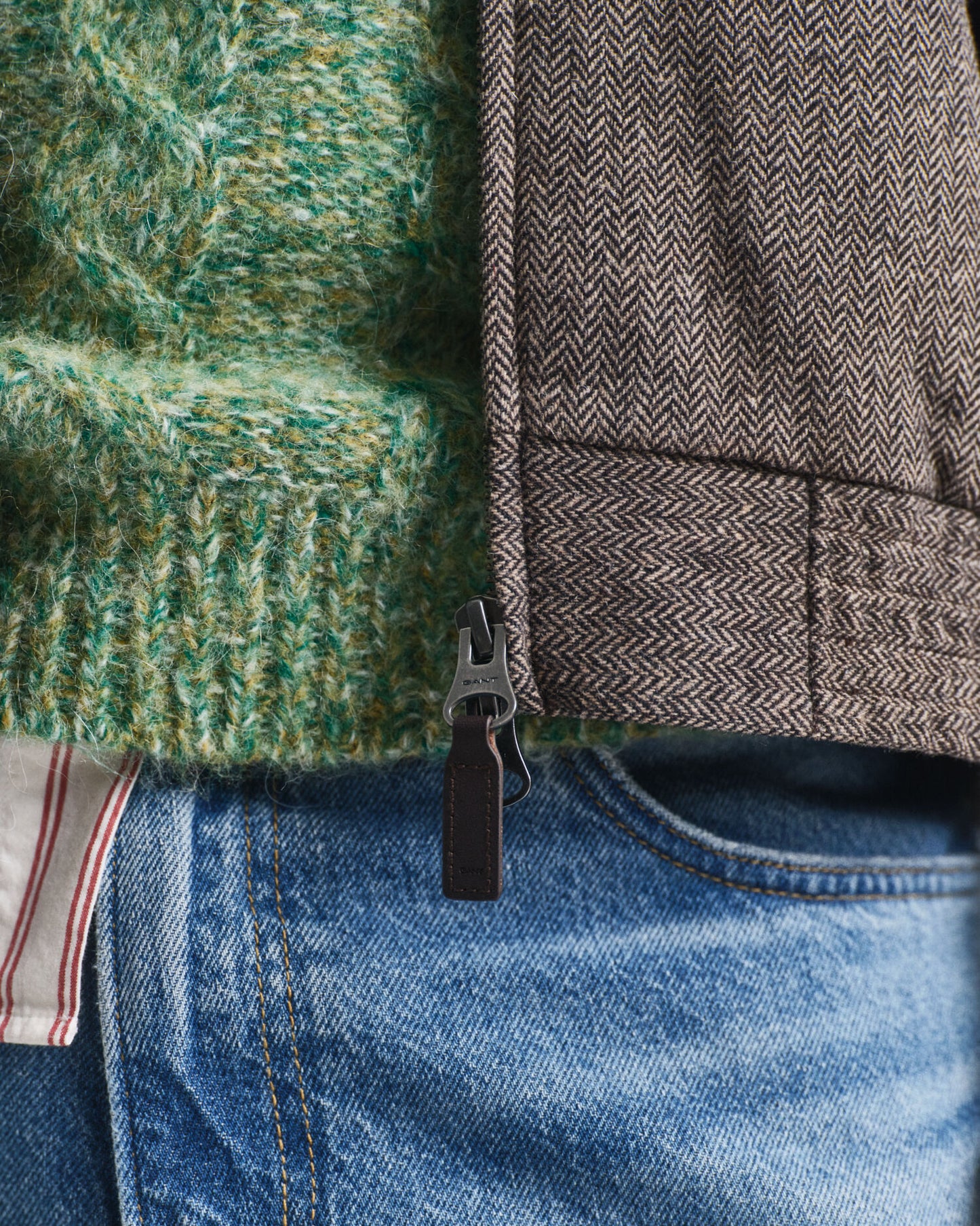 Harrington-Jacke aus Wollmix