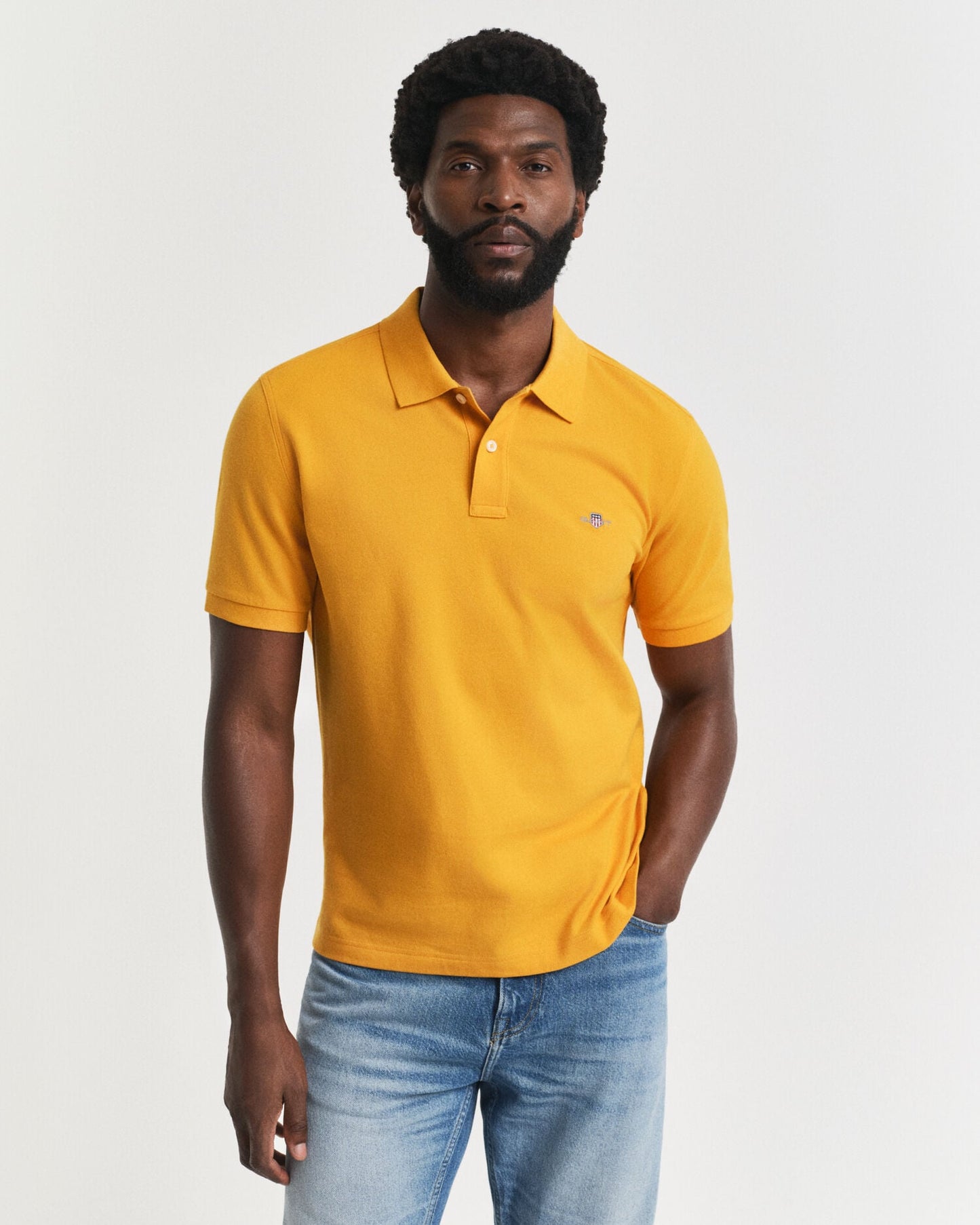 Polo en piqué coupe droite Shield