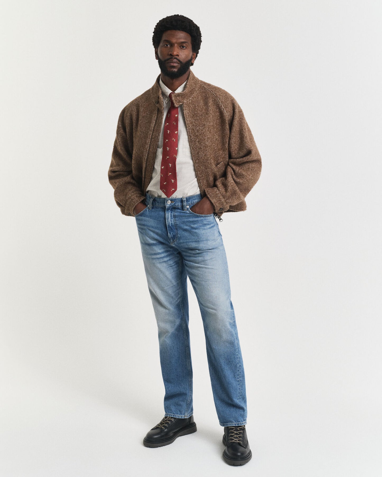 Oversized Kariertes Luxus-Oxford-Hemd