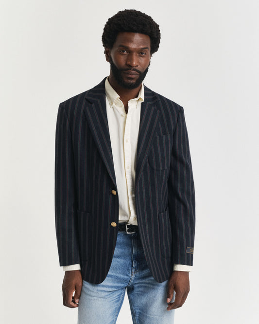 Gestreifter Flanell-Club-Blazer