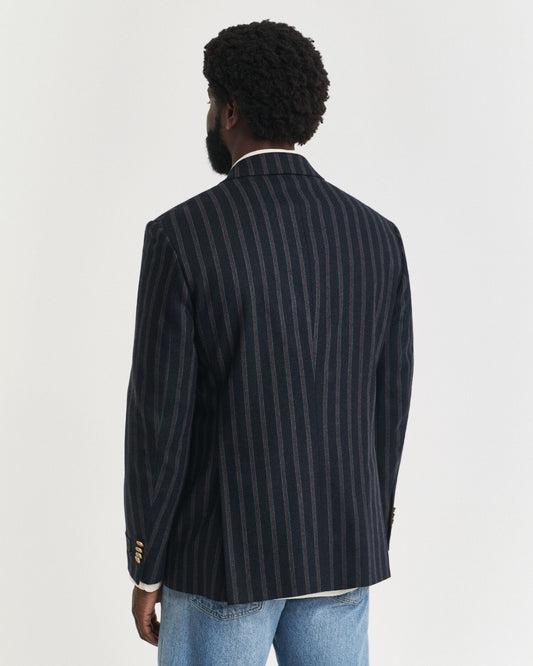 Gestreifter Flanell-Club-Blazer