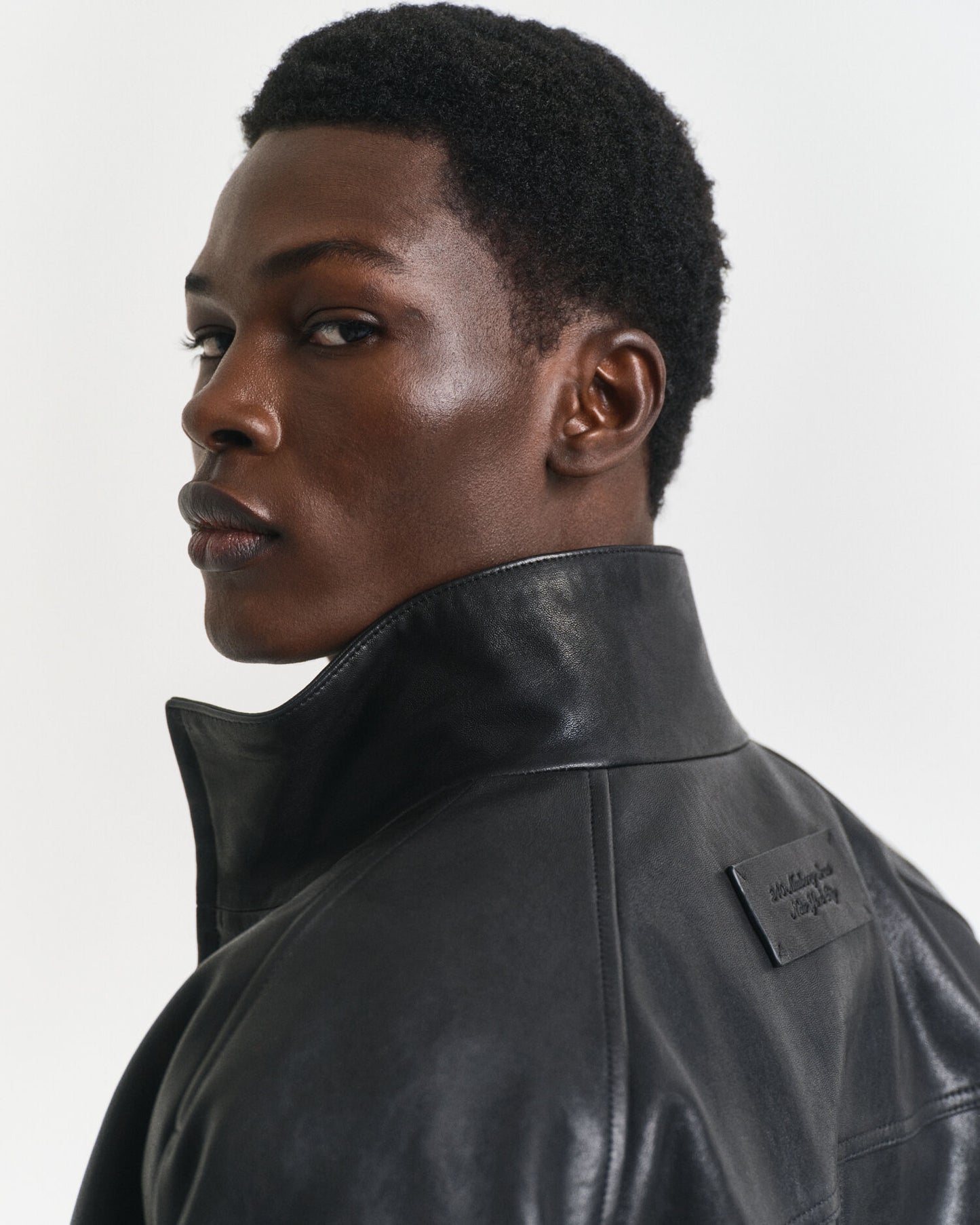 Leder-Harrington-Jacke