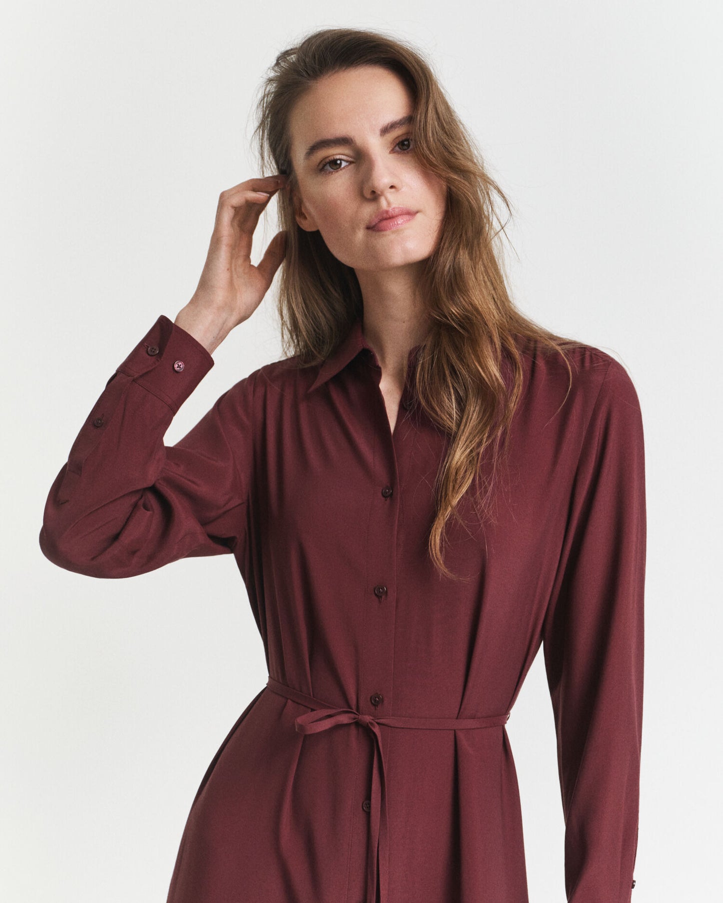 Midikleid aus Viskose