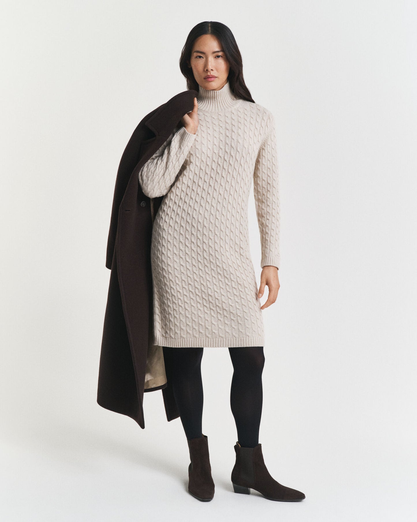 Zopfstrickkleid