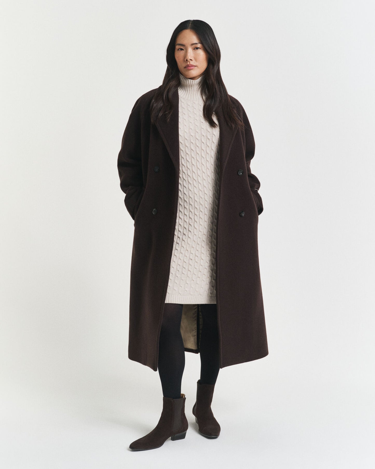 Zopfstrickkleid