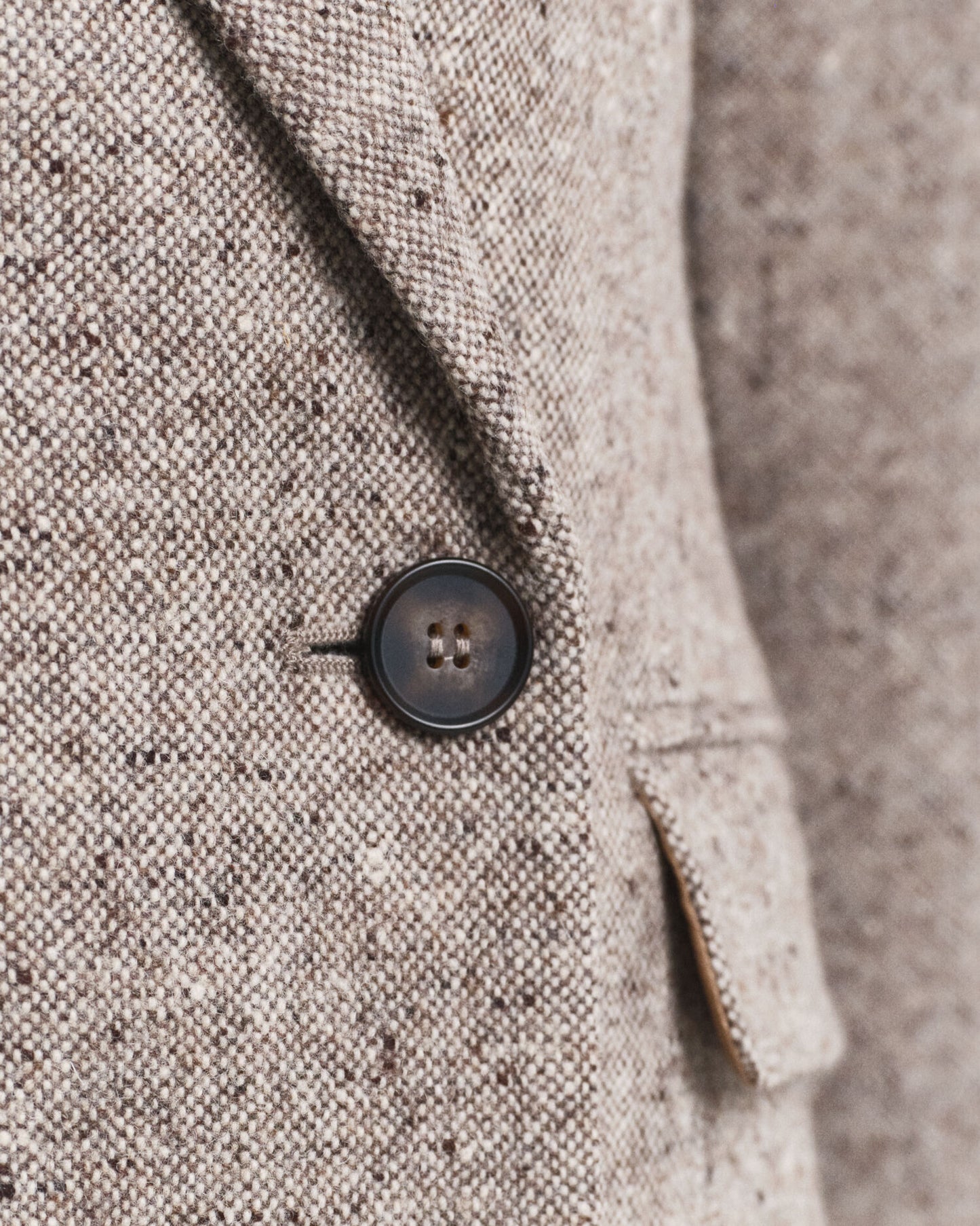 Regular Fit Blazer aus strukturierter Wolle