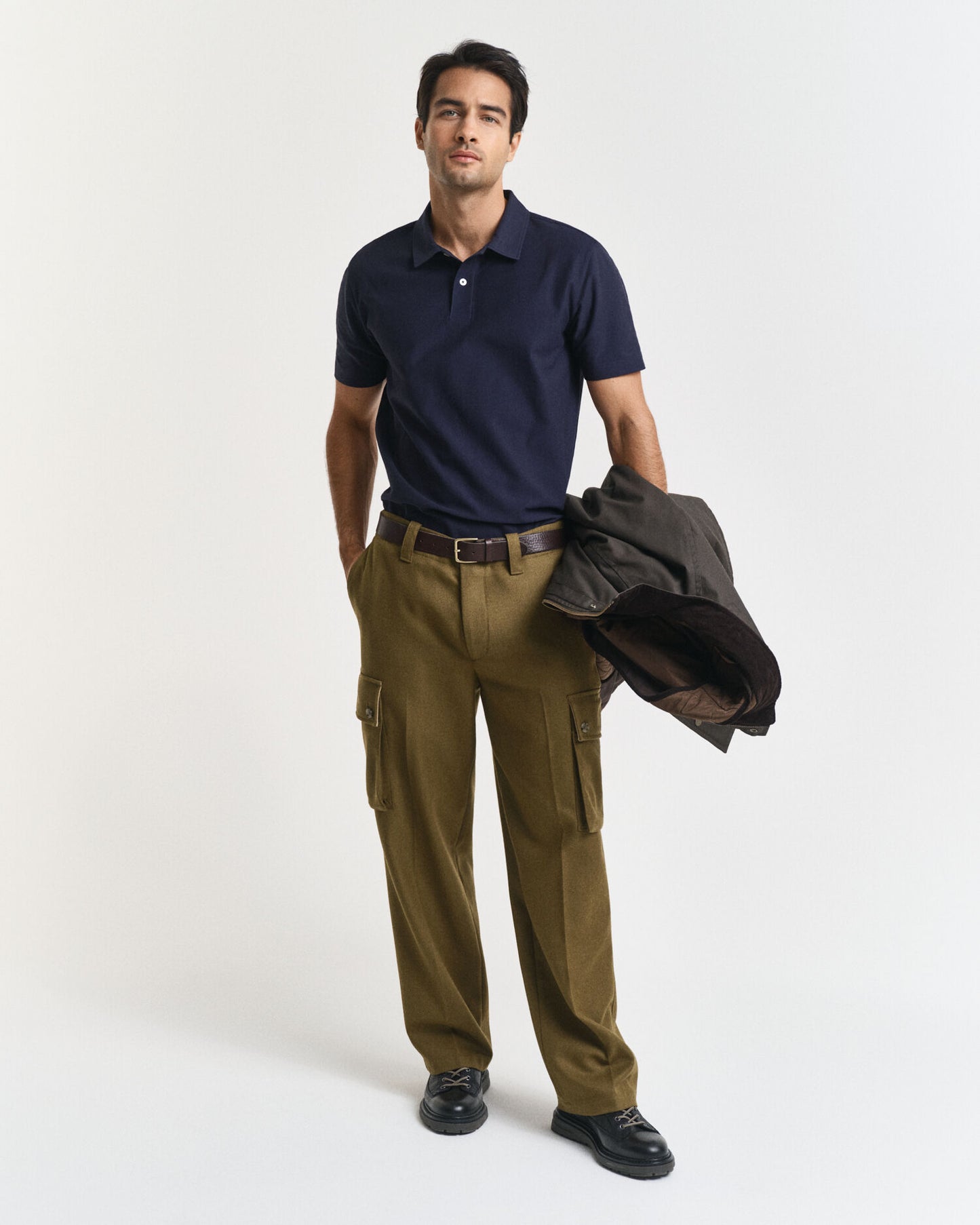 Polo texturé sergé