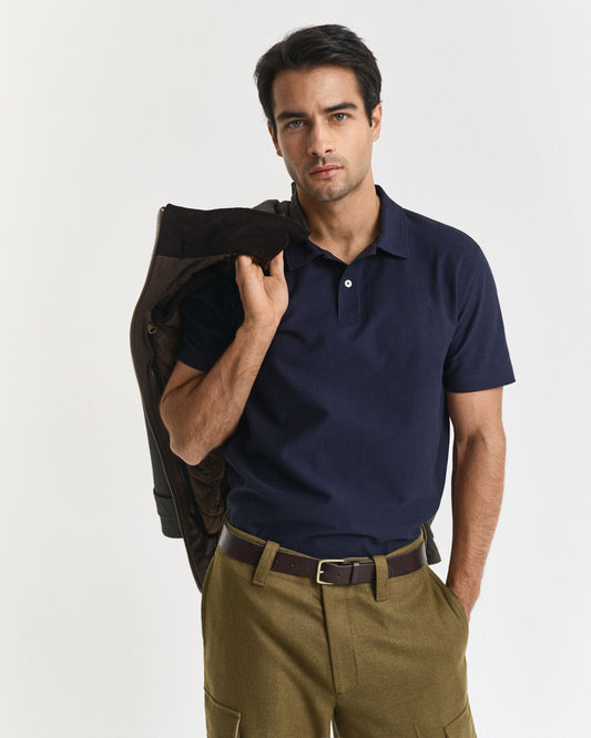 Polohemd aus Twill-Struktur