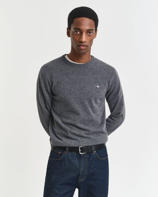 Pull col rond en agneau superfine