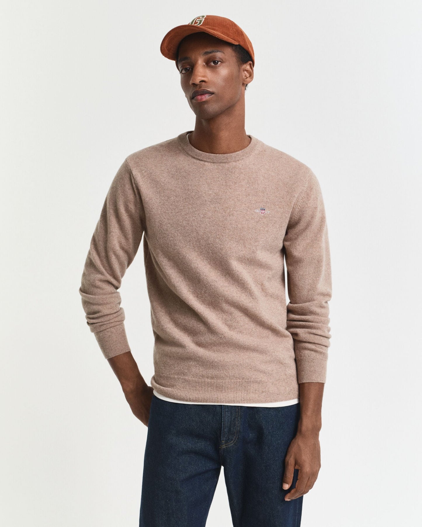 Pull ras du cou en laine d'agneau ultrafine