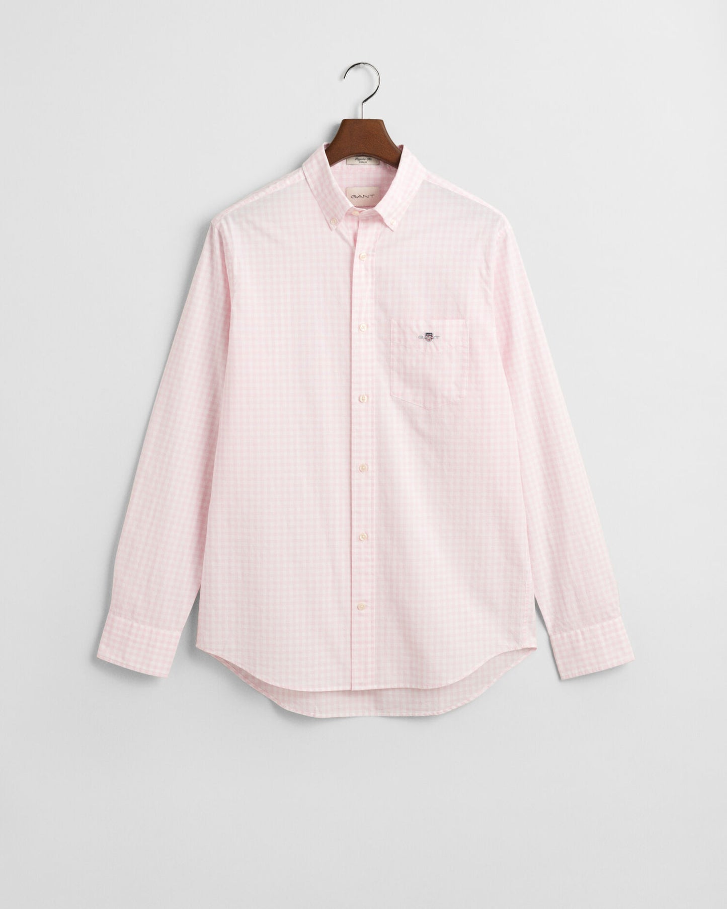 Chemise popeline coupe droite à carreaux vichy classiques