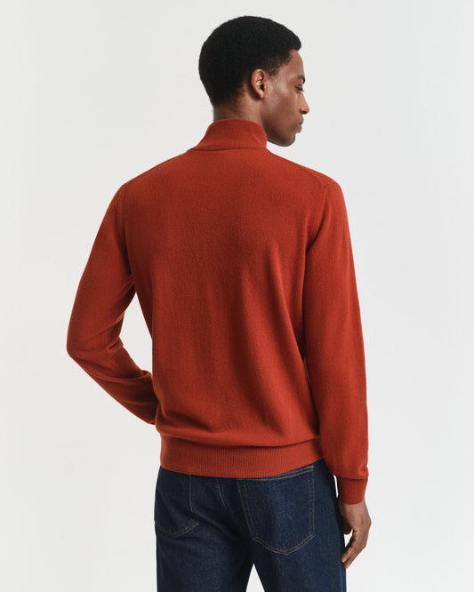Superfeiner Lammwoll-Half-Zip-Pullover