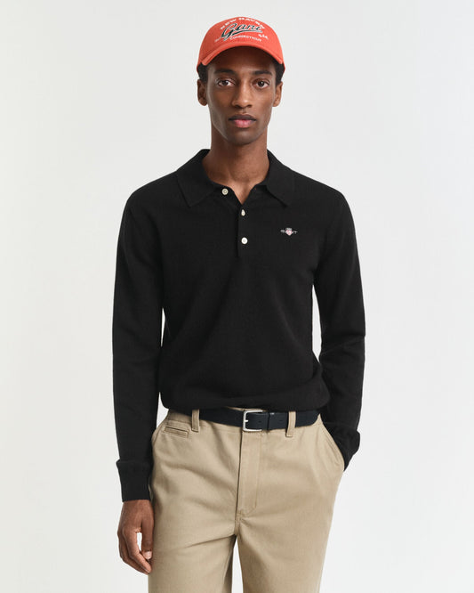 Polo en laine d'agneau superfin