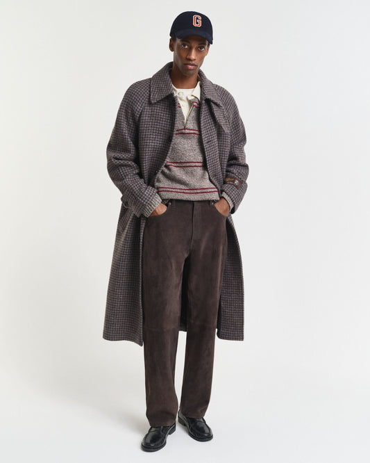 Wildleder Straight Fit Jeans