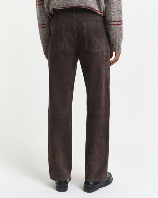 Wildleder Straight Fit Jeans