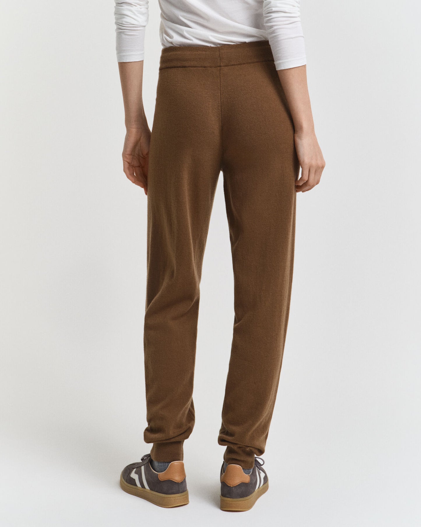 Pantalon en laine d'agneau superfine tricotée