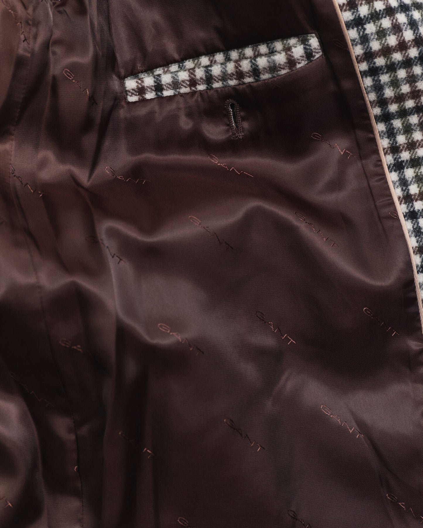 Manteau de voiture en laine mélangée à carreaux