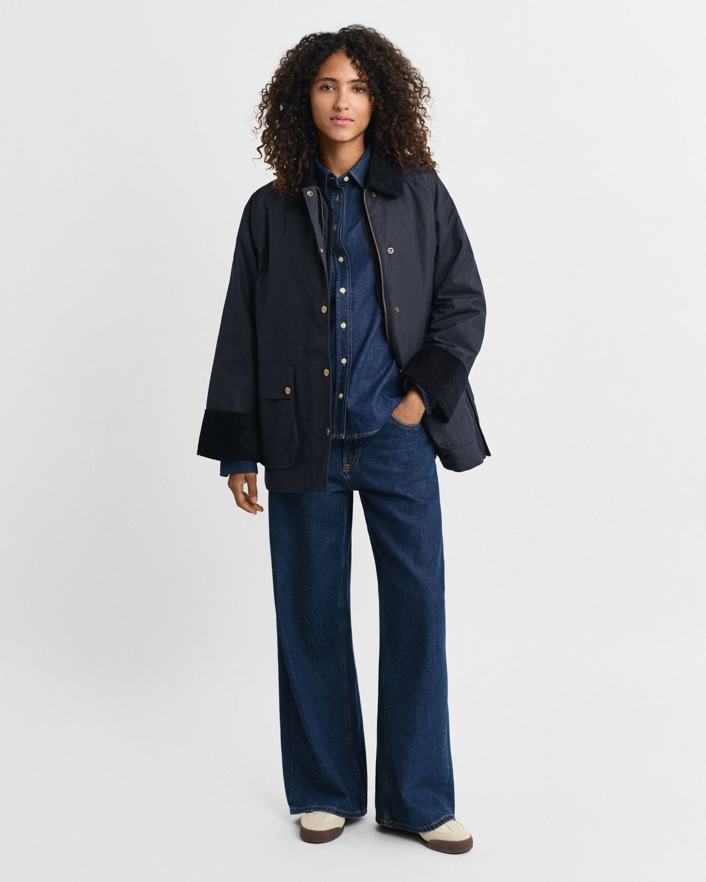 Gewachste Baumwolljacke „Double Decker“